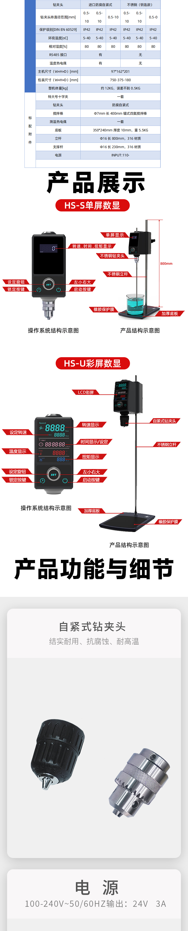 液晶款頂置式（電動(dòng)）攪拌器(圖3)