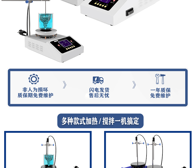 ZNCL-BS*140MM特氟龍磁力攪拌器加熱板(圖2)